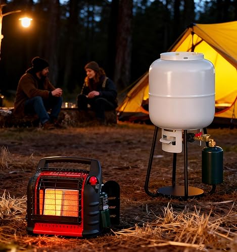 Miniatura 5 de Adaptador de repuesto de propano con válvula y calibre, llena botellas de 1 libra desde un tanque de 20 libras, se adapta al tanque de propano