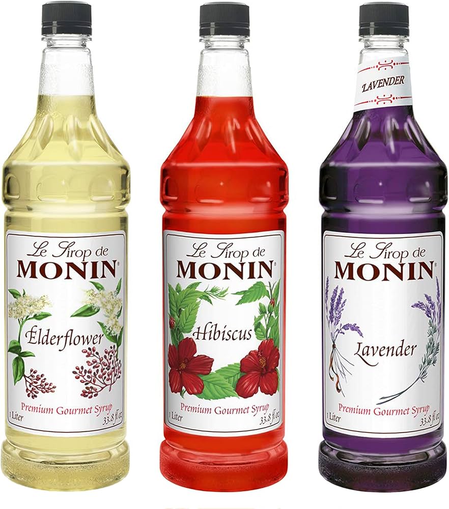 Amazon.com: Monin - Floral Variety Pack, Lavender, Elderflower