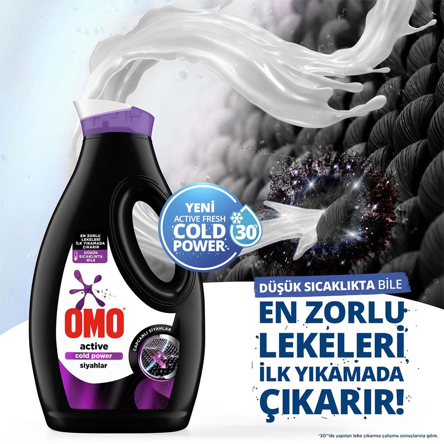 Omo Active Cold Power Siyahlar İçin Sıvı Çamaşır Deterjanı 1690 ml