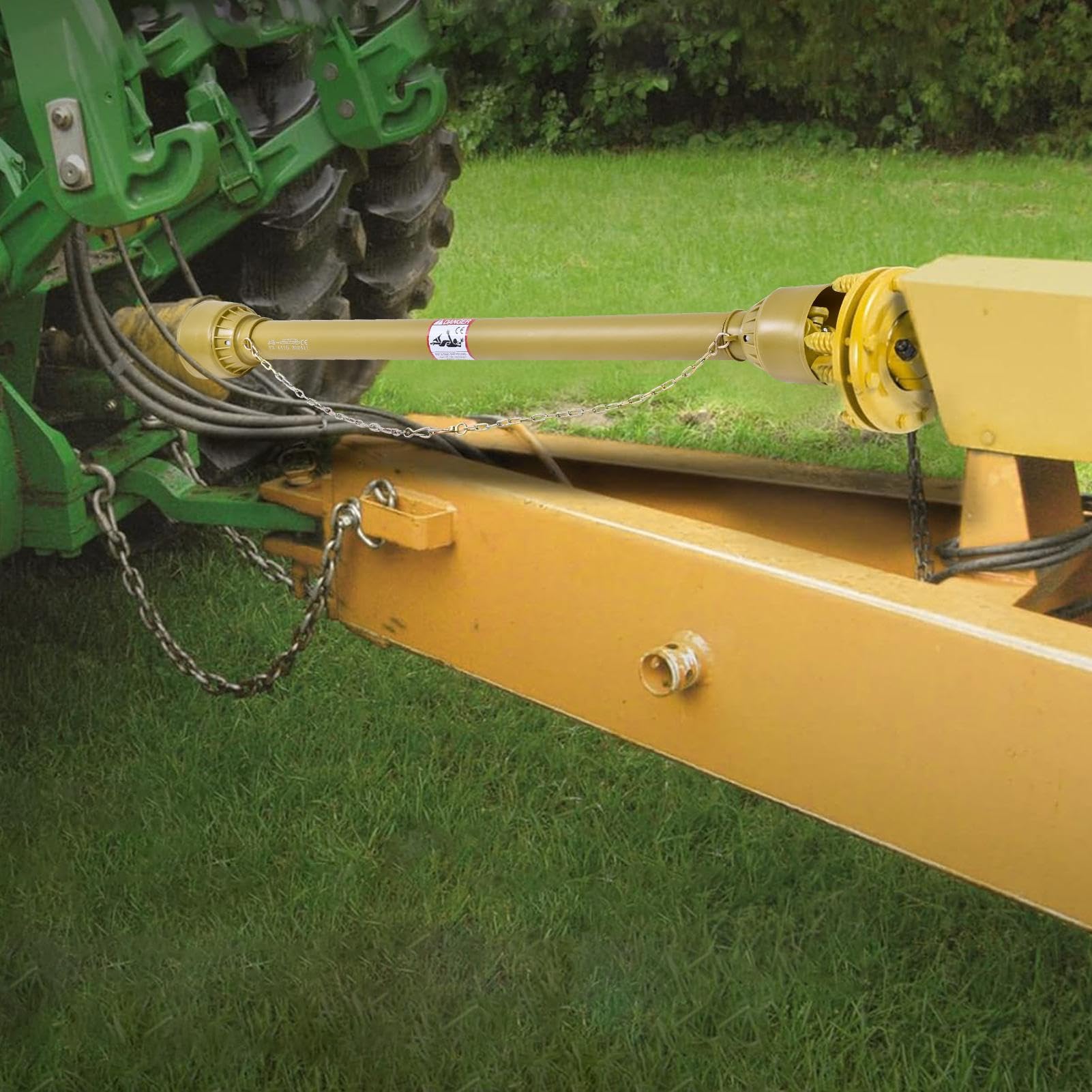 Zapfwelle für Traktor,Traktor-Zapfwelle - 1-3/8 Zapfwelle, runde Geräteenden | Zapfwelle für Traktoren der Serie 2, Brush Hog-Zapfwelle für Bush Hog, Rotationsschneider