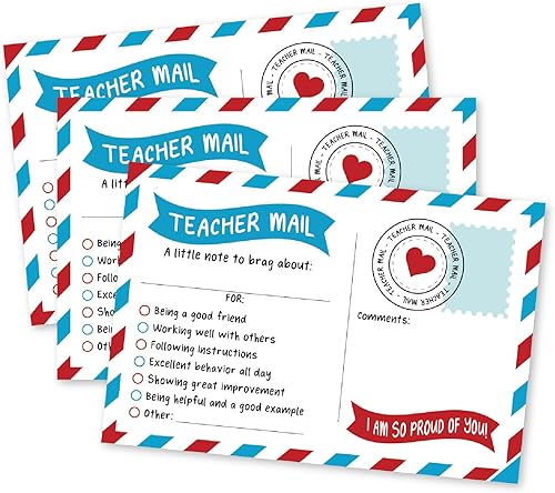 50 cartas motivacionales para enviar a casa para maestros  Preescolar, jardín de infantes, escuela primaria, fabricado en los Estados Unidos