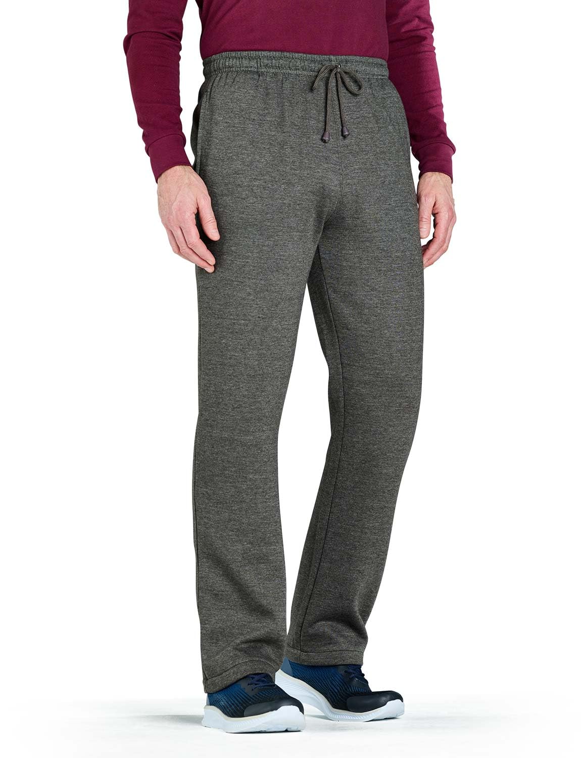 Chums Men's Charcoal Jogging Bottom Trouser Pants Leisure Pull-On Fleece Joggers 44W / 27L