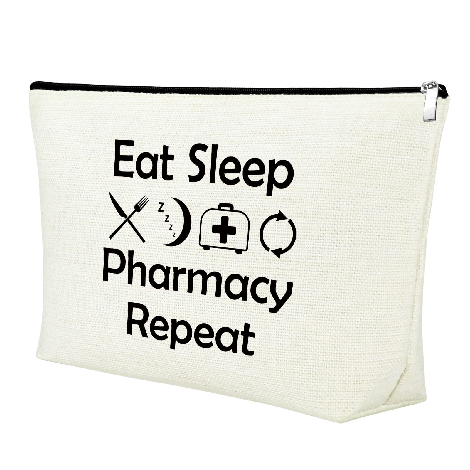 Pharmacist Gift Makeup Bag Pharmacy Tech Gift Nurse Nursing Gift for Women Girls Pharmacy Technician Pharmacy Appreciation Gift Pharmacy School Graduation Gift Birthday Gift Travel Cosmetic Pouch