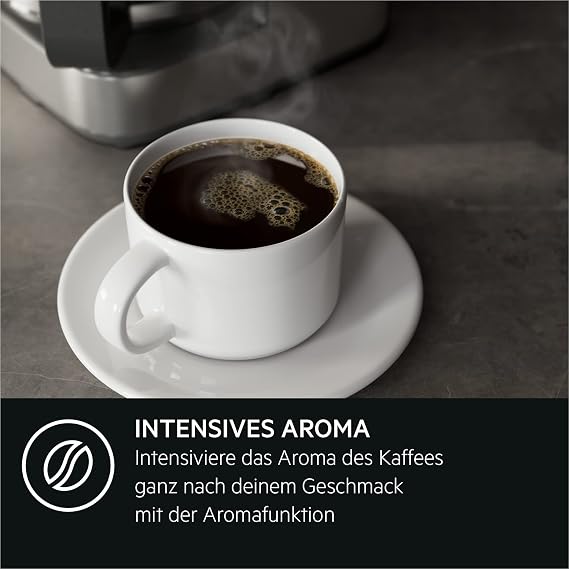AEG Coffee machine CM5-1-6ST Deli 5/1.25 l/programmable timer/keep warm function/safety shutdown/water level indicator/ideal dosing quantity/anti-drip function /