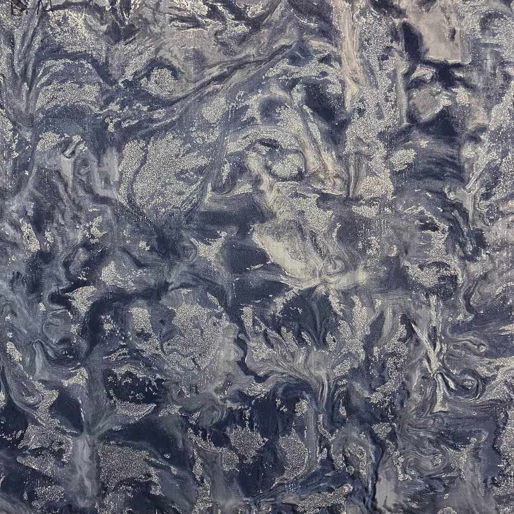 Belgravia Decor Lusso Navy Wallpaper GB306 - Italian Vinyl Glitter Marble