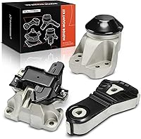 A-Premium 3-Piece Engine Motor, Transmission & Torque Strut Mount Set for Ford Explorer 2016-2019 Police Interceptor Utility 3.5L 3.7L Auto