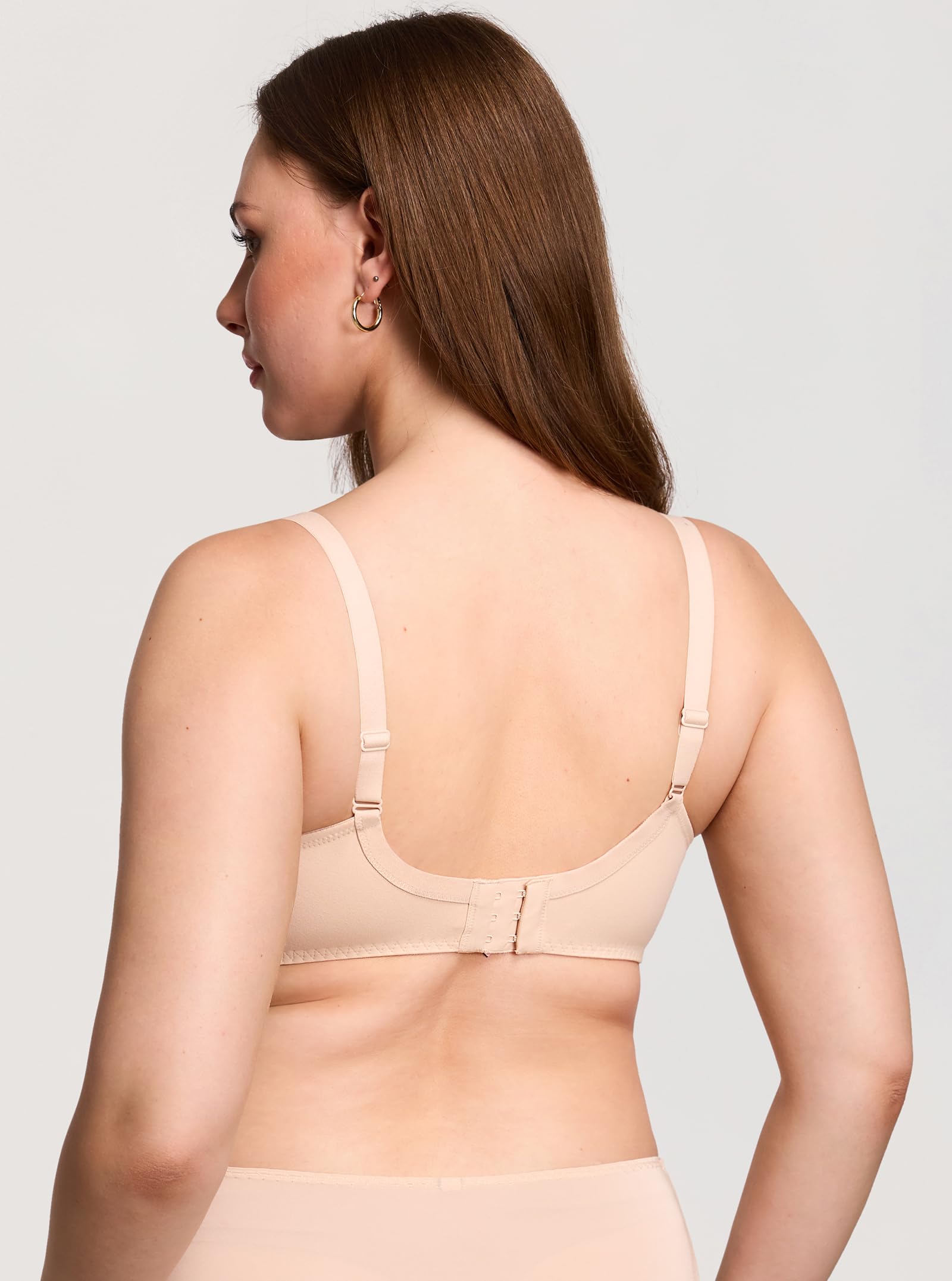 DOBREVA Reggiseno Minimizer Riducente Pizzo con Ferretto Senza Imbottitura Taglie Forti