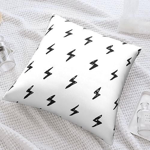 Miniatura 7 de Fundas de almohada de 18 x 18 pulgadas con diseño de rayo, funda de almohada decorativa para sofá