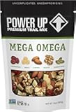 Power Up Trail Mix, Mega Omega Trail Mix, Non-GMO, Vegan, Gluten Free, No Artificial Ingredients, Gourmet Nut, 14 Ounce Bag