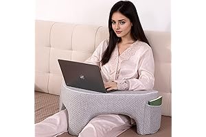 Versatile Lap Pillow for Cozy Reading and Gaming