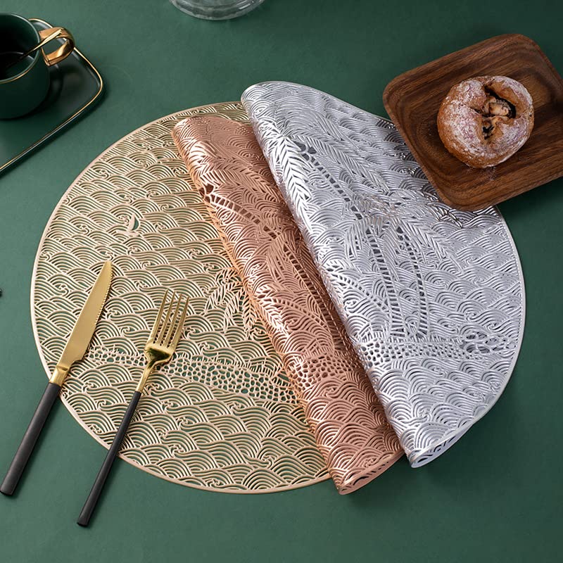 Geverfde stalen tafel met rond gelamineerd houten blad