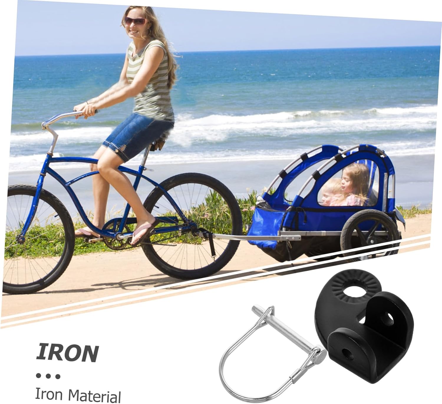 BESPORTBLE 1set Bicycle Trailer Hitch Coupler Adapter for Pet Trailers Connector Secure Attachment Easy Installation and Stable Performance for Cycling Adventures