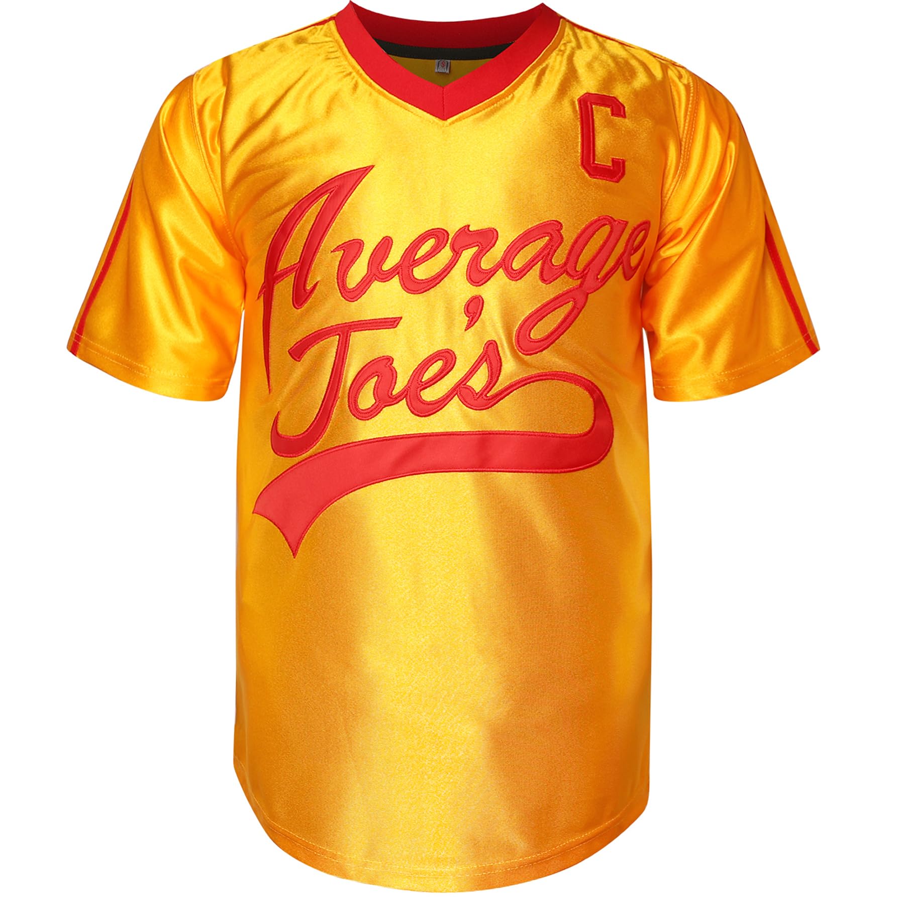 #16 Peter Lafleur Average Joes Dodgeball Jersey Dodgeball Hip Hop Movie Baseball Shirt(Large, Yellow)