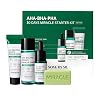 SOME BY MI AHA BHA PHA 30 Tage Starterset - Toner 101 oz 033 oz Serum 07 oz Creme 105 oz Reinigungsstange - Hautfreundliches tägliches Peeling-Pflege-Set