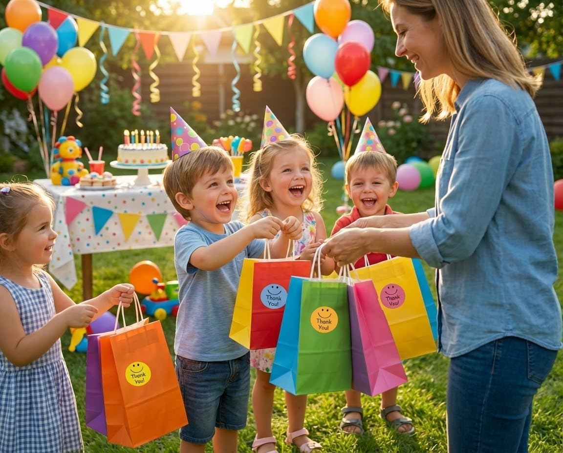 1000 Thank You Stickers – 1" Smiley Face Labels (2 Rolls) for Small Business, Teacher Gifts, Packaging, Envelopes, Party Favors, Teachers – Self-Adhesive Waterproof Thank You Sticker Roll - Image 4