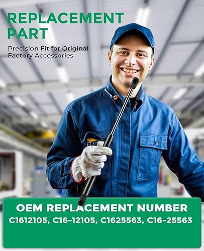 Miniatura 102 de Amortiguadores de gas de 10 pulgadas, 45 libras/200N, soporte de elevación de resorte para caja de herramientas de recogida de camión, tapa de caja