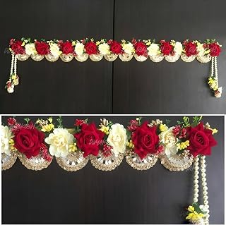 Divyakosh Handicraft Flowers Door Hanging Toran for Home Decoration, Thoranam/Thorans/Bandarwal for Main Entrance Door, Mu... Price In India