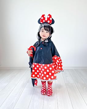 Skater RAPO2N-A Children's Rain Poncho, Disney, Minnie Mouse, Pretend Girl