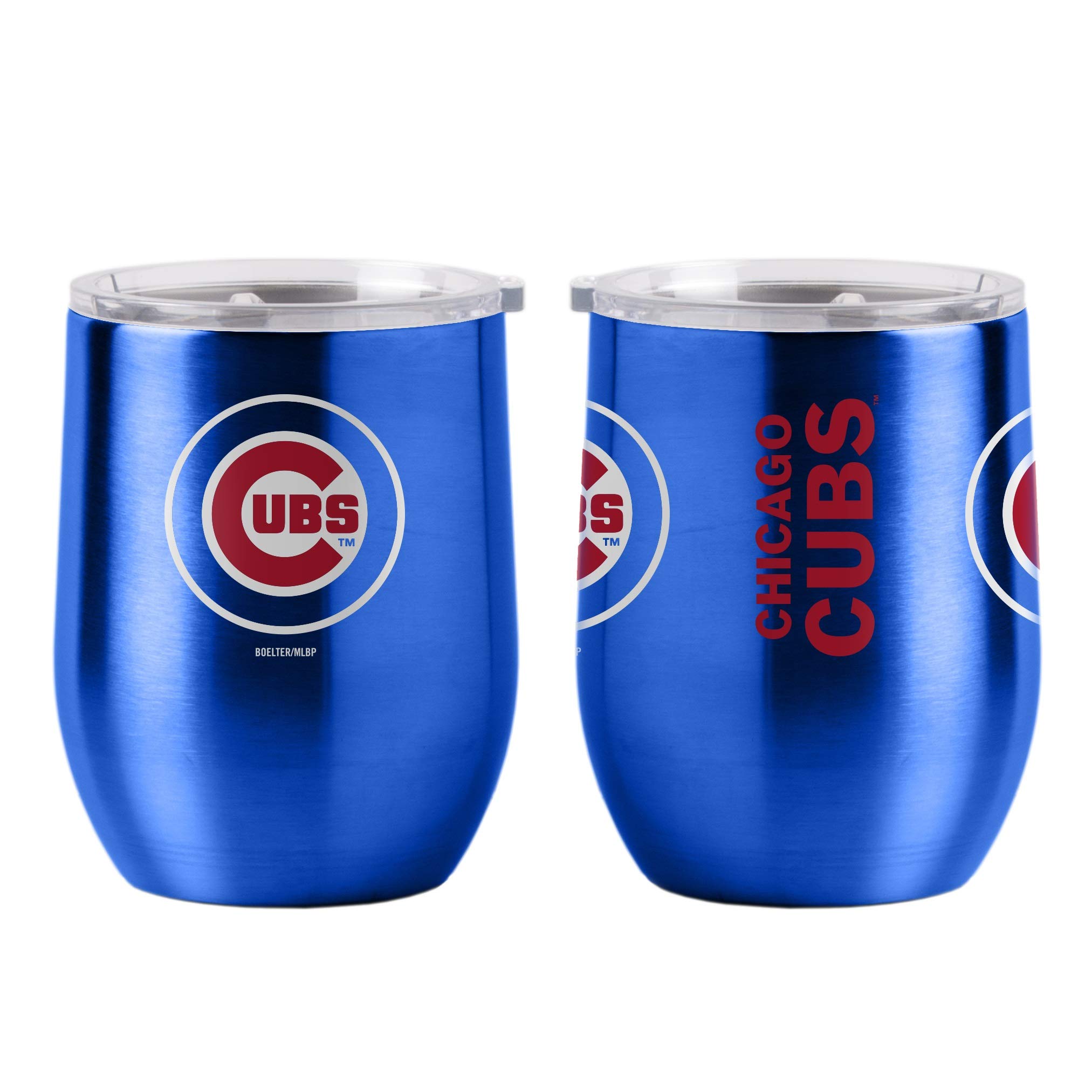 MLB Chicago Cubs Drink Tumbler Steel 16 Curved, Team Colors, One Size