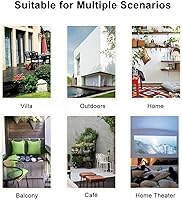 Vista 7 de Silla hamaca colgante de cuerda para interiores y exteriores, columpio de hamaca de tejido de algodón resistente, máximo 300 libras