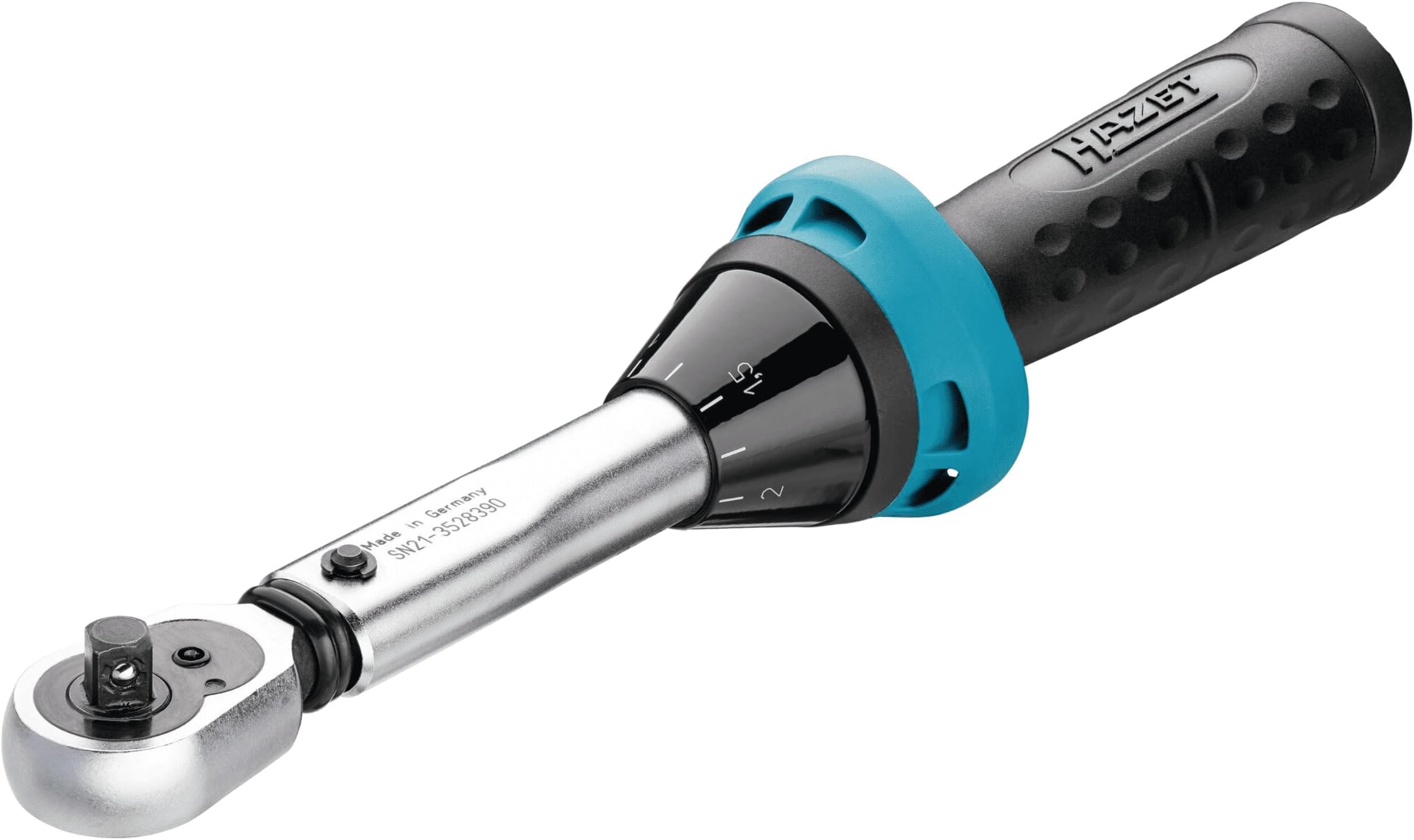 Torque Wrench 5108-2CT for Bicycles, Output: Square 6.3 mm 1/4 Inch, Tolerance: 4%, 2.5-25 Nm, Fine Scale Division, Reversible Ratchet, for Bikes, Tool for Road Bikes, 232 mm