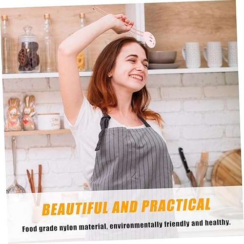 Miniatura 9 de Angoily Cuchara ranurada Cuchara de cocina Recubrimiento antiadherente Cómodo mango largo para cocinar fácilmente