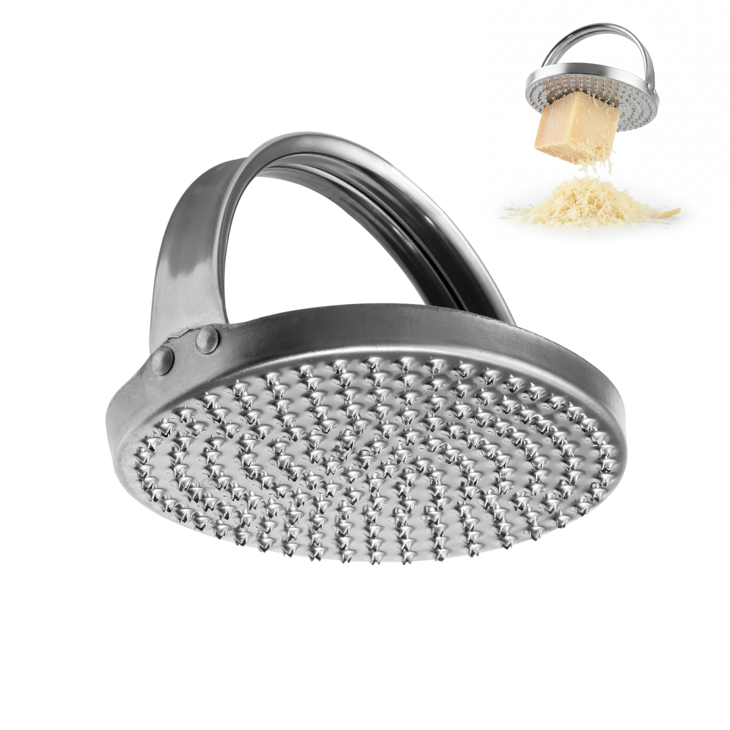 Orsina Versatile Round GraterRound Design Stainless Steel Grater For CookingDurable Constructed Cheese Grater from B&Q