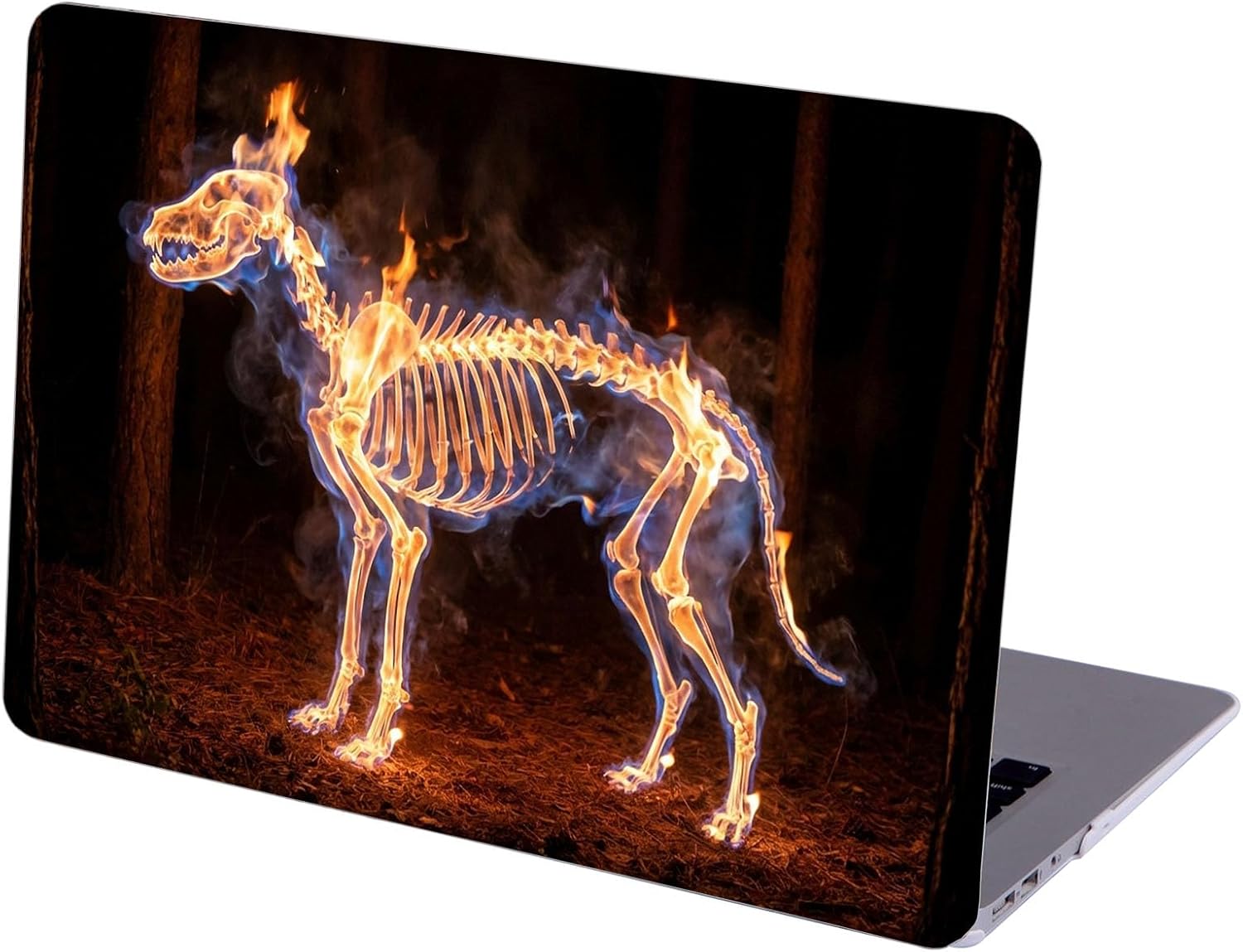 Compatible with MacBook Neo 13-inch, Hard Shell Case with Keyboard Cover and Screen Protector (A3404 A18 Pro chip, 2026 Release) - Dog Skeleton MC22585