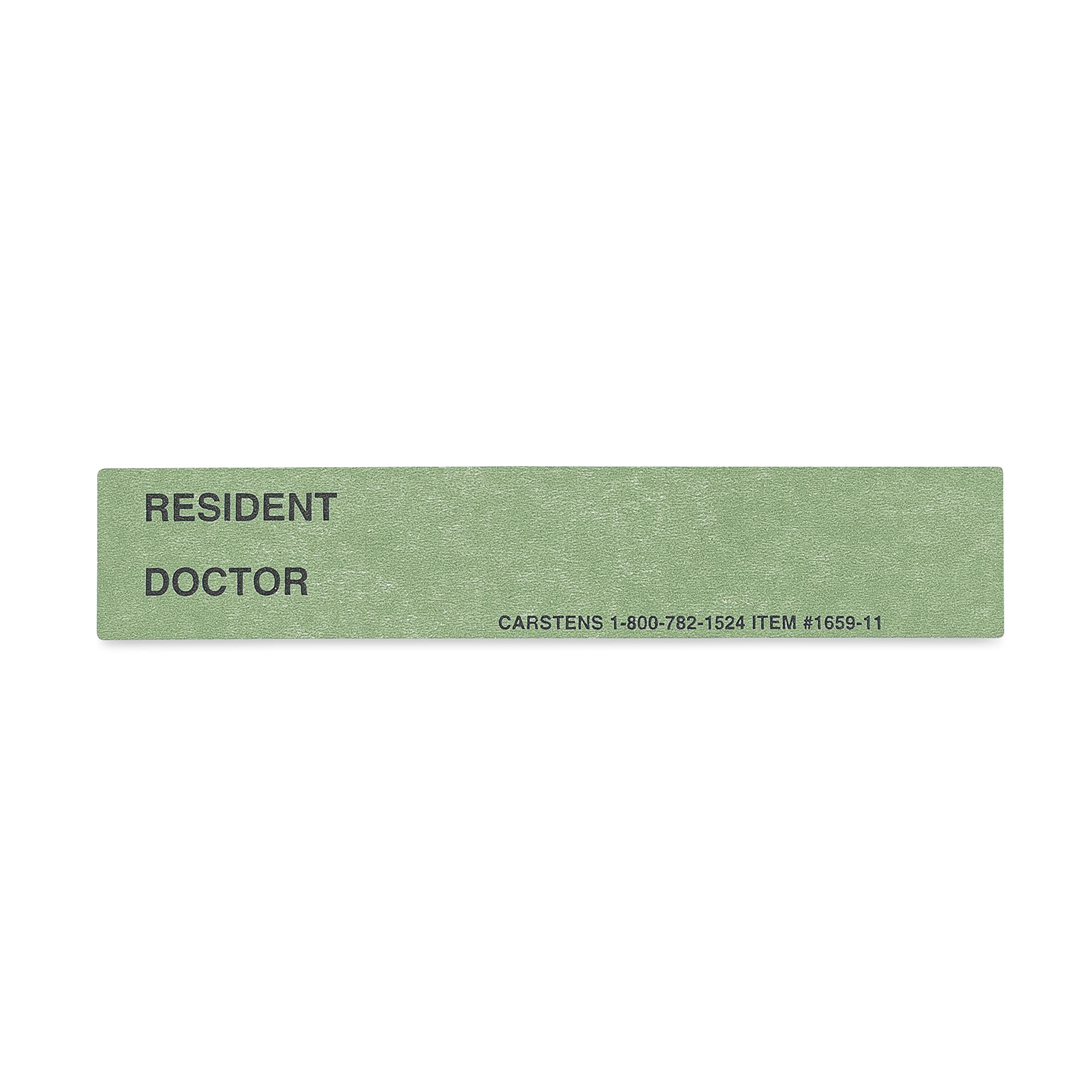 Carstens - Green Resident/Doctor Preprinted ID Cards for 1.5 – 4” Ring Binder Spines - Pack of 100 (1659-02) - Ideal Medical Record Labels for 3 Ring Binders