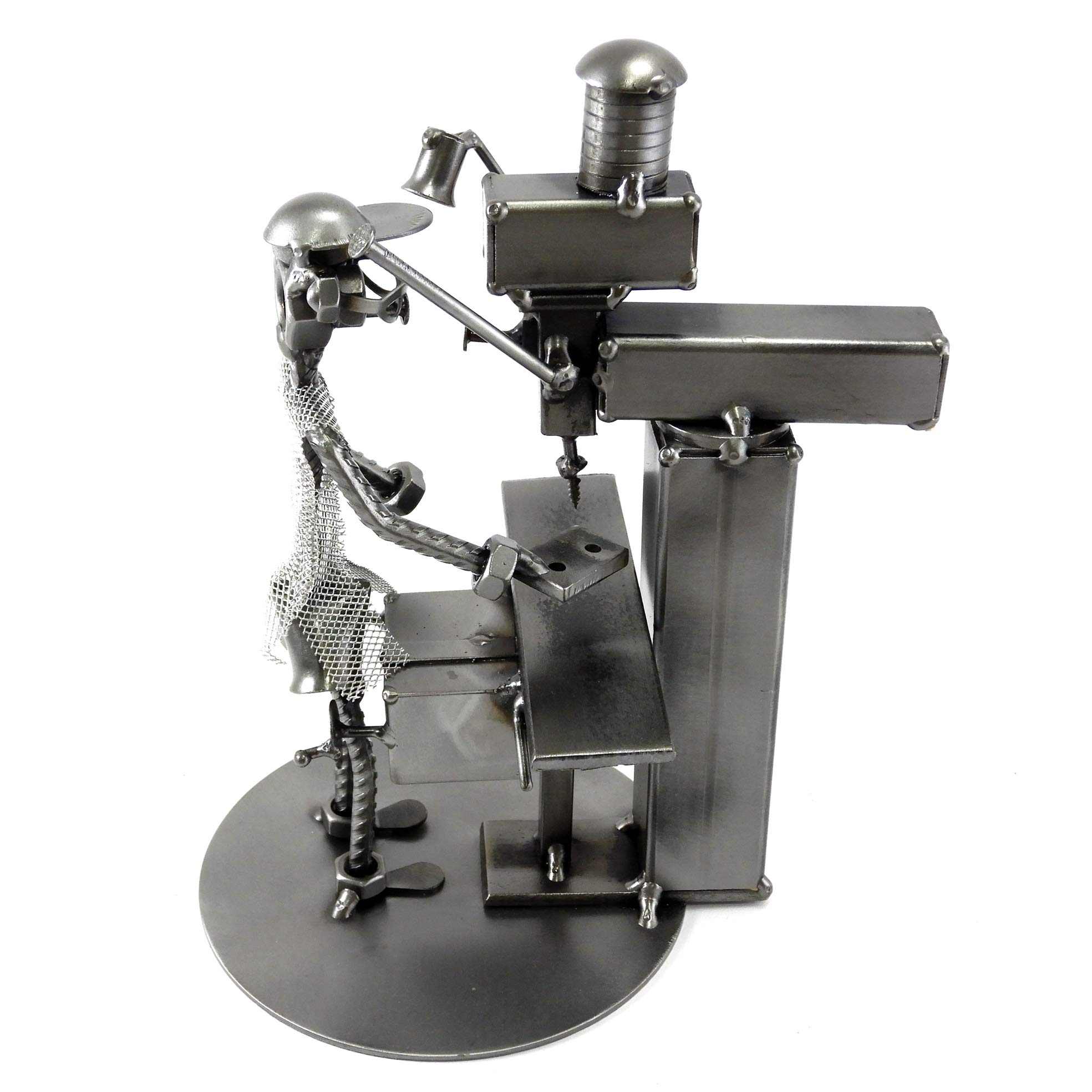FRESATORE-METALMECCANICO IN METALLO CON VITI BULLONI CHIODI DI METAL IDEA - IDEA REGALO ORIGINALE - 100% ARTIGIANALE - MADE IN ITALY - PERSONALIZZABILE