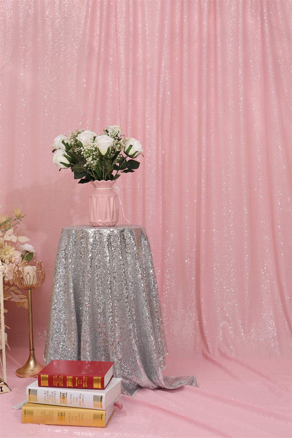 Sequin Backdrop 183x243cm Iridescent Shinny Sequin Photography Backdrop Party Prom Wedding Youtobe Banquet Photo Background (6x8 feet) — view 69