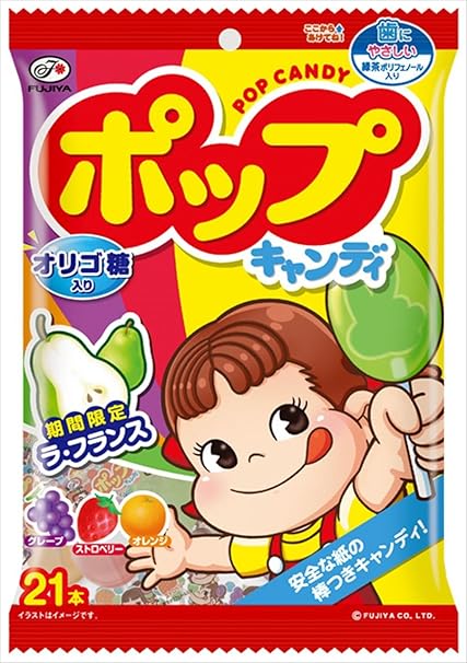 Amazon 不二家 ポップキャンディ袋 21本入 不二家 あめ キャンディ 通販