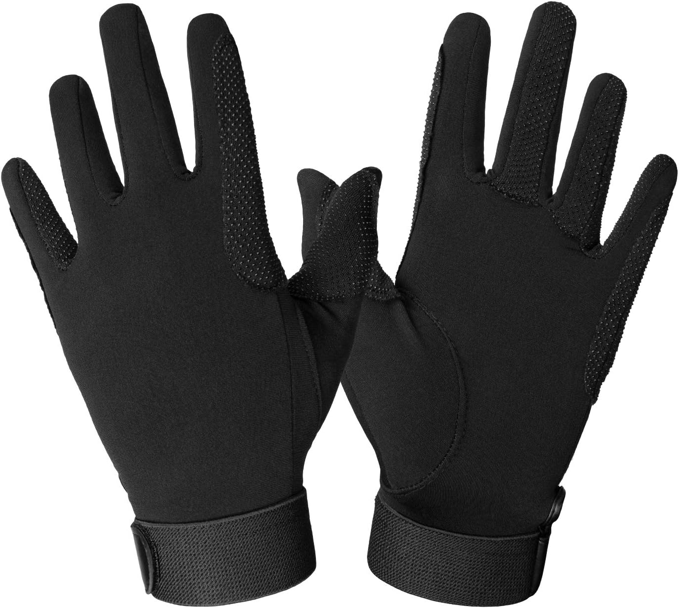 FitsT4 Horse Riding Gloves Equestrian Outdoor Breathable Stretchable Horse Glove for Women Men : Sports & Outdoors