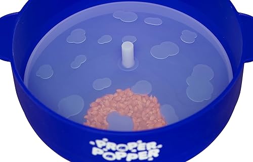 Miniatura 7 de The Original Proper Popper - Palomitas de maíz para microondas, máquina de palomitas de maíz, tazón plegable sin BPA y apto para lavavajillas, (azul)