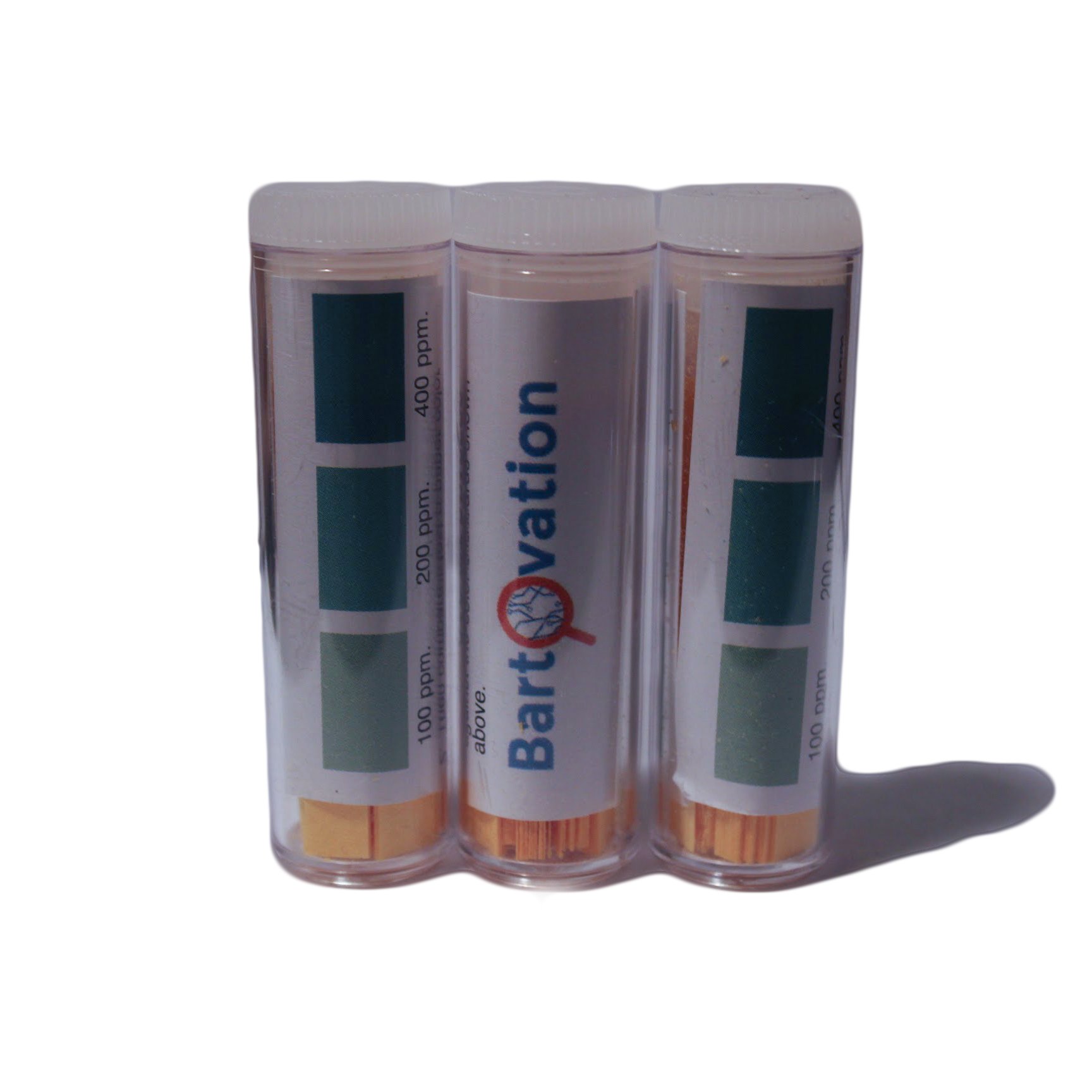 100 2" Paper Quat QAC (Quaternary Ammonium) Test Strips in Vial (100