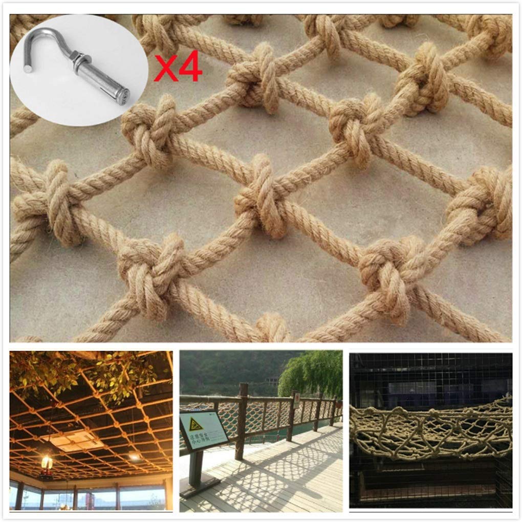 Filet de balcon en chanvre 12mm pour sécuriser l'aire de jeux enfant