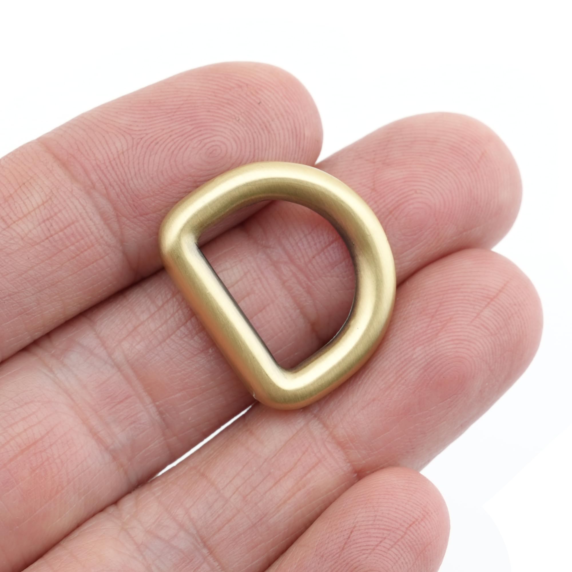 CRAFTMEmore 10 Pack Classic D-Ring Findings Purse Belts Strap Loop Quality Finish D Rings Available in 5 Different Sizes (15mm (5/8"), Brushed Gold (Bronze))-image-18