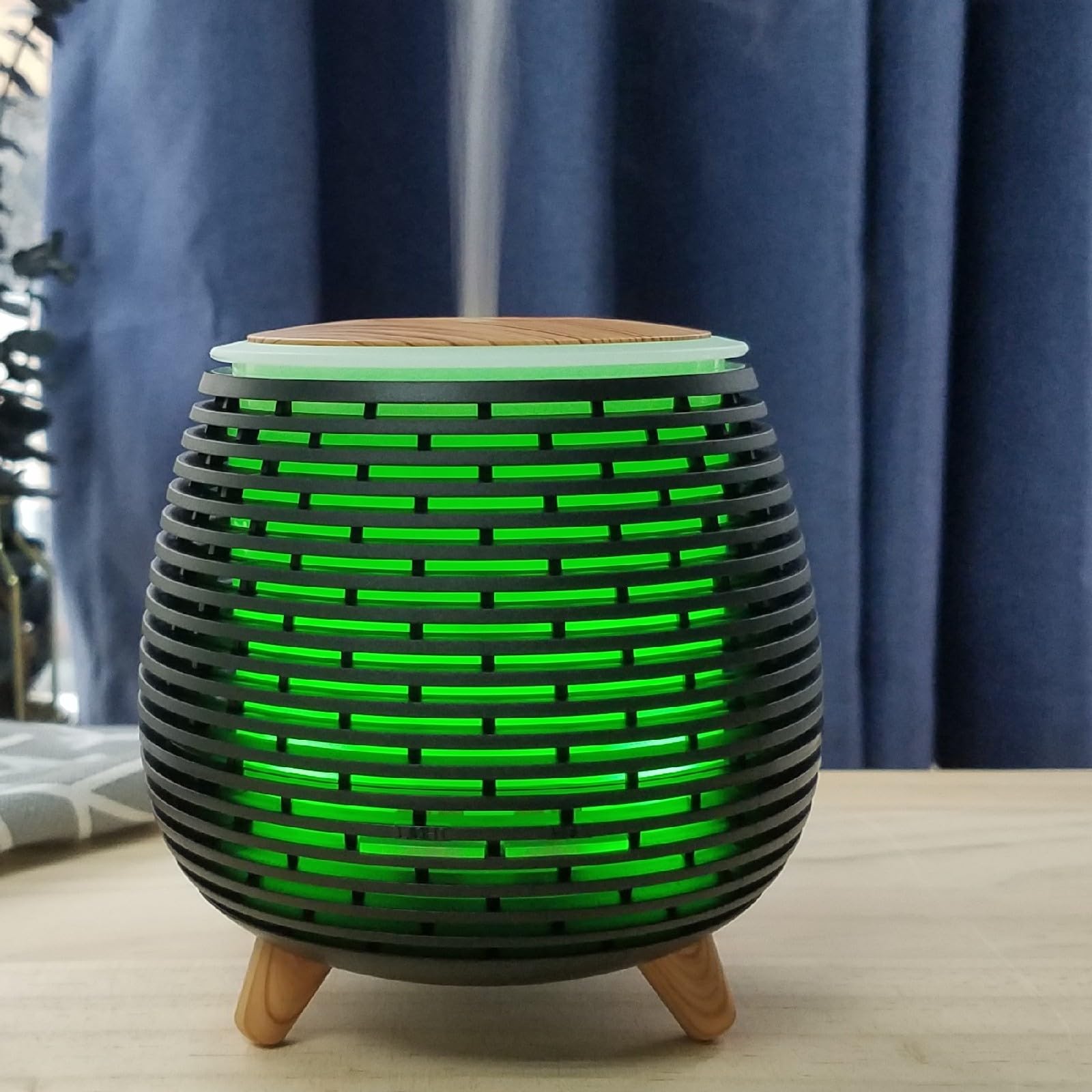 Zen'Aroma Diffusore Olio Essenziale Tony, Diffusore Ultrasonico Aromaterapia a Freddo, Diffusore Profumo Elettrico USB, 2 Modalità di Diffusione, Spegnimento Automatico, Illuminazione a Led,
