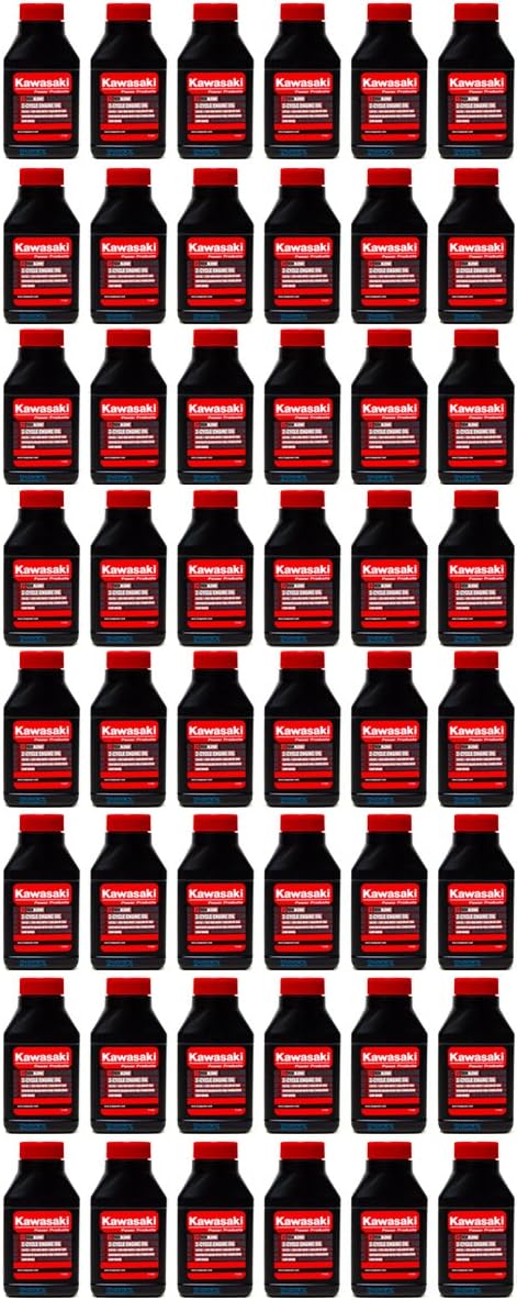 Kawasaki 48PK 2.6 oz Bottles 2 Cycle Mix 1 Gallon Trimmers Motor Engine Oil 99969-6082