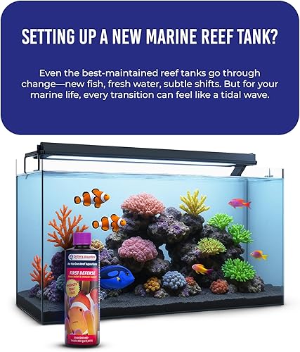 Miniatura 2 de DrTim's Aquatics Reef First Defense - Alivio del estrés y apoyo inmunológico de peces - Para arrecifes, nano, acuarios - Revitaliza la capa natural