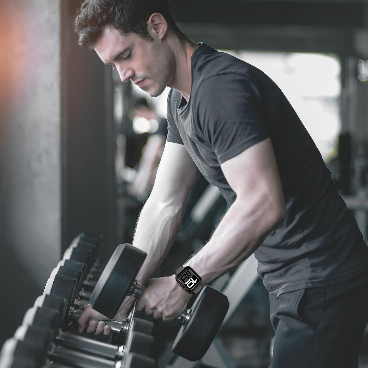 Amizee 2 in 1 Metal Rugged Case Compatible with Apple Watch Series 11/10 46mm, Aluminum Shockproof Protective Bumper Cover for iWatch 46mm, Black - Image 7