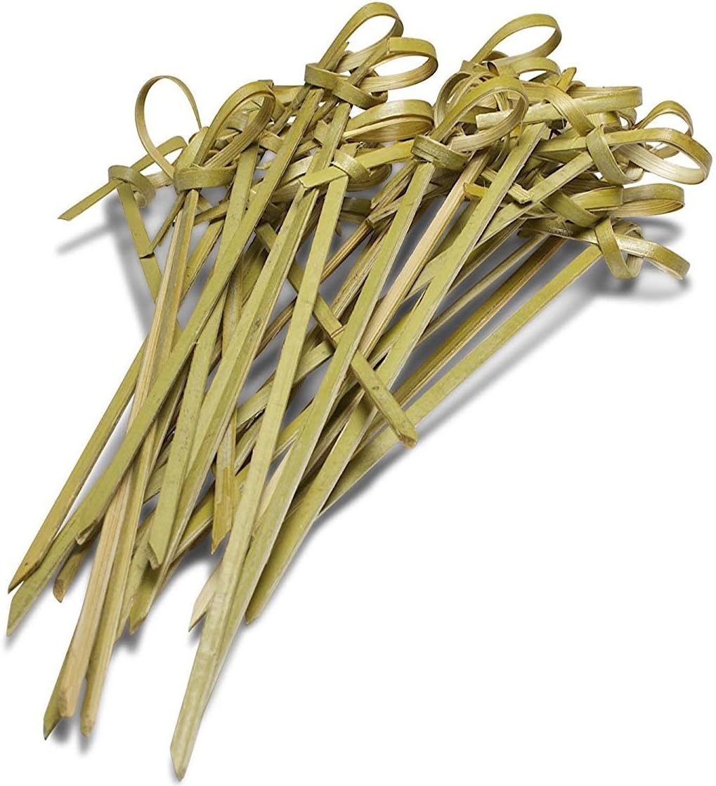 Happy Sales , Bamboo Skewers 6 Inch Twisted ends 50 PCS