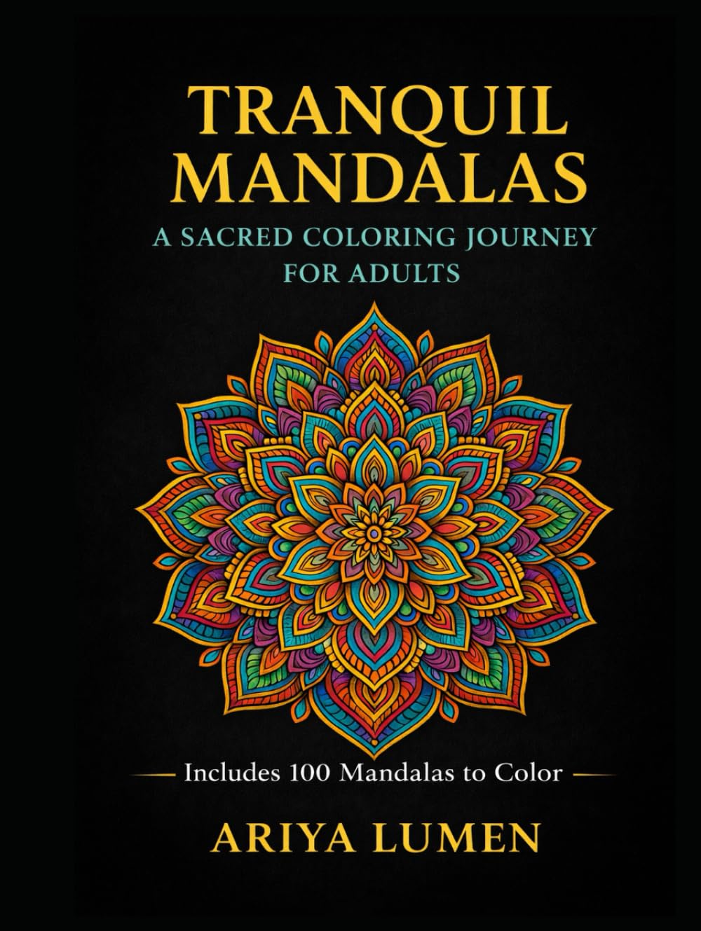 Tranquil Mandalas: A Sacred Coloring Journey for Adults: Intricate Patterns to Soothe Anxiety, Deepen Mindfulness & Awaken Inner Peace