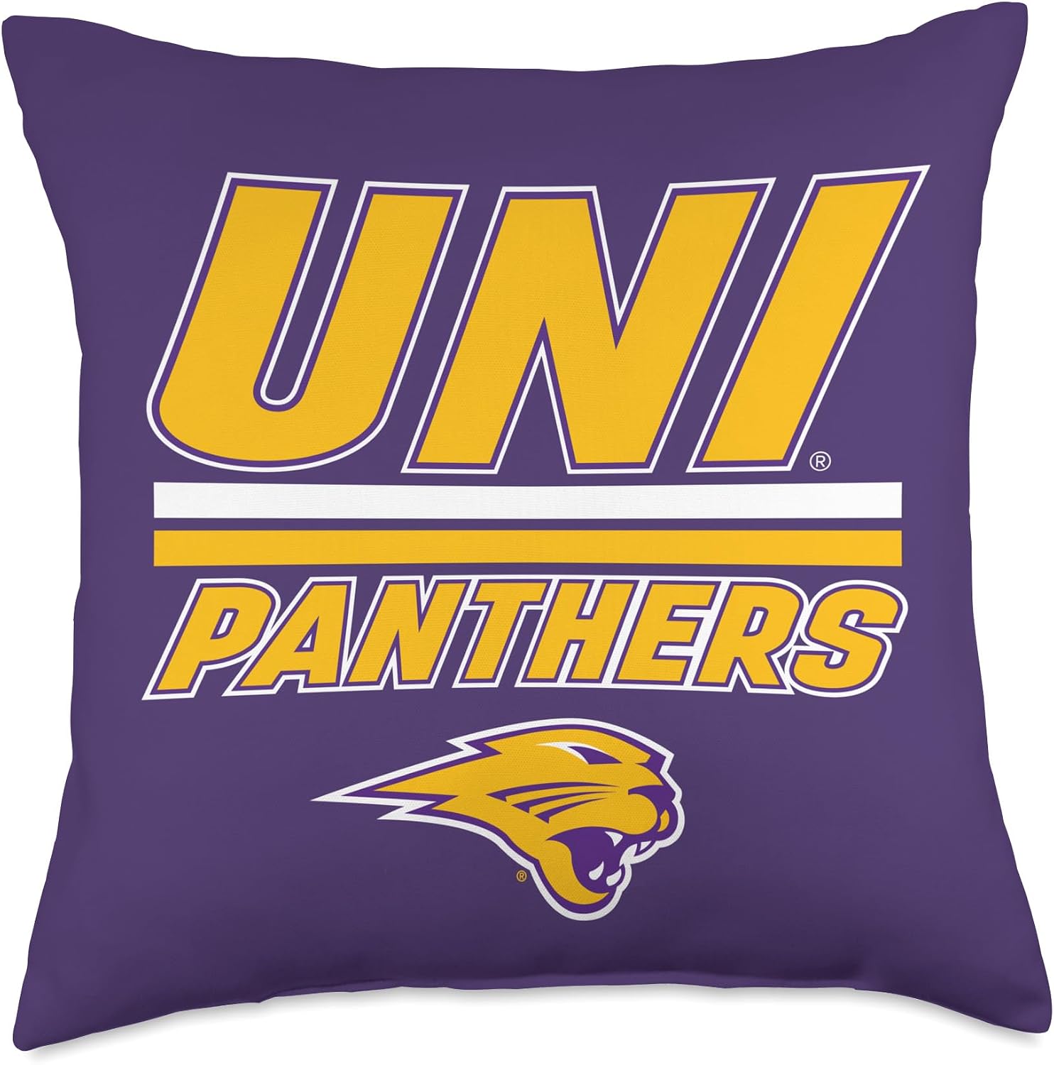 Northern Iowa Panthers | Official NCAA Merch | NAFPUNI01 Throw Pillow