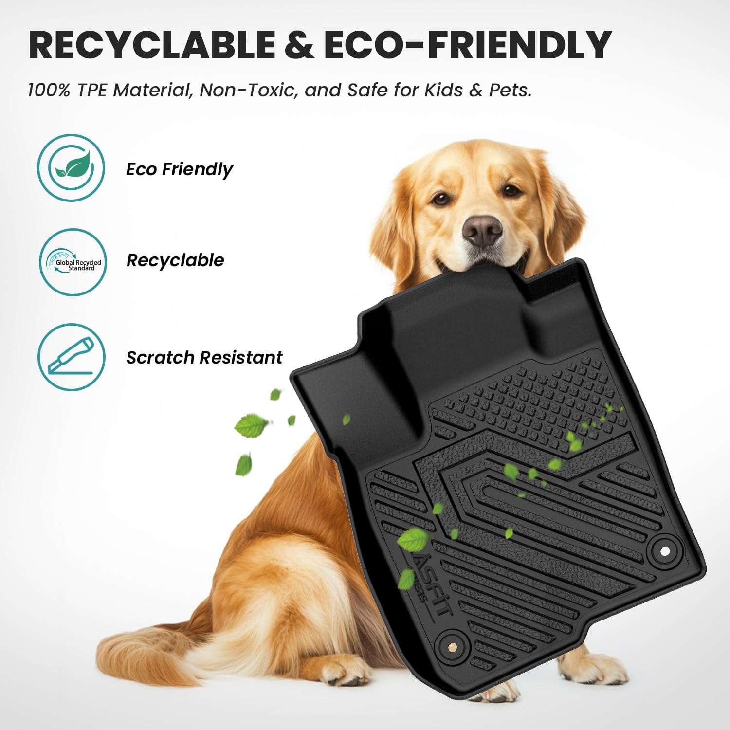 LASFIT Floor Mats & Cargo Mat for Honda HRV 2026 2025 2024 2023 Sport/LX/EX-L (Gasoline & Hybrid) & for Acura ADX 2025-2026, All Weather TPE Custom Fit HR-V Floor Liner Accessories Full Set, Black - Image 8