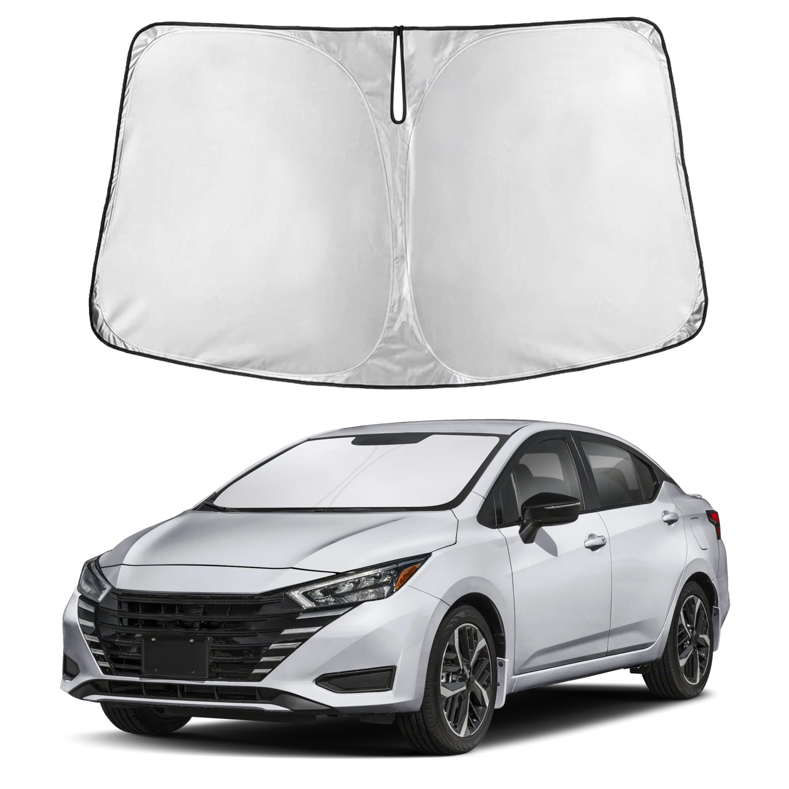EcoNour Windshield Sunshade Compatible for Nissan Versa 2020-2023 2024 2025