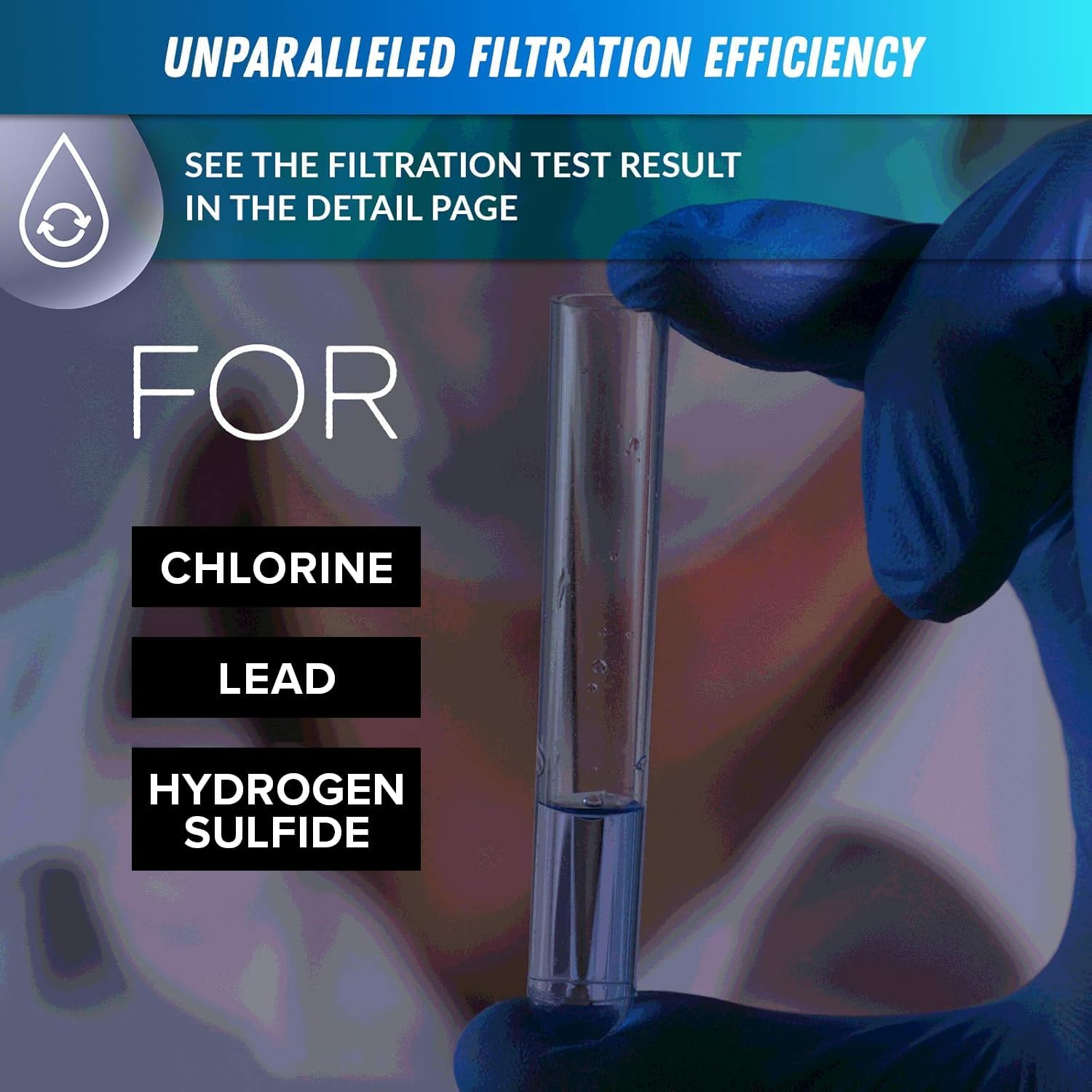 iSpring DF1-CHR Faucet Water Filter, Carbon Block Water Filtration System, Tap Water Filter, Reduces Chlorine, Heavy Metals and Bad Taste -1 Filter Included