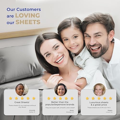 Miniatura 7 de Thread Spread Juego de 2 fundas de almohada 100% de algodón egipcio, tamaño estándarQueen con cierre de sobre, 1000 hilos de tejido satinado, color