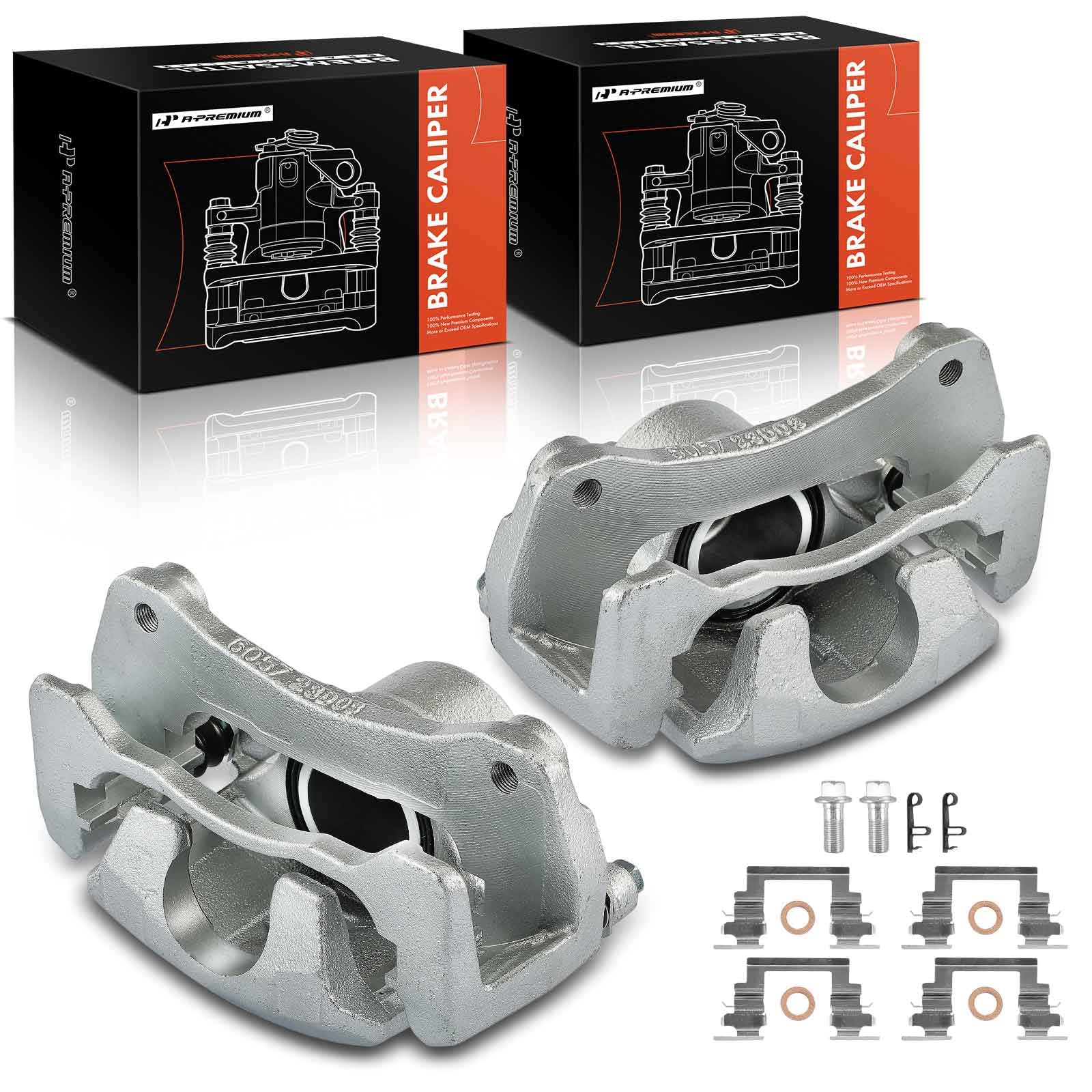 Photo 1 of A-Premium Disc Brake Calipers Assembly with Bracket Compatible with Mitsubishi Eclipse 2006-2012, Galant 2004-2009 3.8L - Front Driver and Passenger Side, 2-PC Set