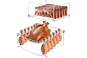 3-in-1 Space-Saving Smoking and Grilling Rack